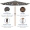 Best Choice Products 10ft Solar LED Lighted Outdoor Woodgrain Pattern Steel Market Patio Umbrella